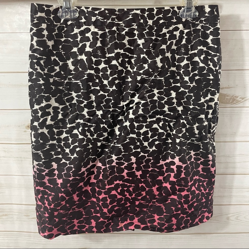J.Crew Animal Print Ombré Skirt